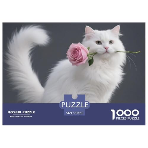 Persische Katze Puzzle 1000 Teile Premium Quality Erwachsene Kinder Pet Herausforderung Game Impossible Game 70x50cm/1000pcs Persische Katze Puzzle 1000 Teile Premium Quality Erwachsene Kinder Pet Herausforderung Game Impossible Game 70x50cm/1000pcs von XGASVBKWA
