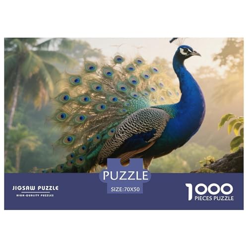 Pfauen Puzzle 1000 Teile Premium Quality Erwachsene Kinder Animal Herausforderung Game Klassische Lernspiel 70x50cm/1000pcs Pfauen Puzzle 1000 Teile Premium Quality Erwachsene Kinder Animal Herausforderung Game Klassische Lernspiel 70x50cm/1000pcs von XGASVBKWA
