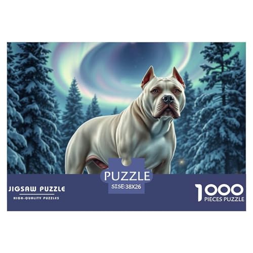 Pitbull 1000 Teile Puzzle Home Dekoration Lernspiel Animal Premium Quality Klassische Lernspiel 38x26cm/1000pcs von XGASVBKWA