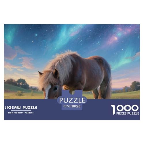 Pony 1000 Teile Puzzle Premium Quality Erwachsene Kinder Animal Herausforderung Game Klassische Lernspiel 38x26cm/1000pcs Pony 1000 Teile Puzzle Premium Quality Erwachsene Kinder Animal Herausforderung Game Klassische Lernspiel 38x26cm/1000pcs von XGASVBKWA
