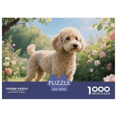 Poodle 1000 Teile Erwachsene Puzzle Premium Quality Erwachsene Kinder Animal Home Dekoration Klassische Lernspiel 70x50cm/1000pcs Poodle 1000 Teile Erwachsene Puzzle Premium Quality Erwachsene Kinder Animal Home Dekoration Klassische Lernspiel 70x50cm/1000pcs von XGASVBKWA