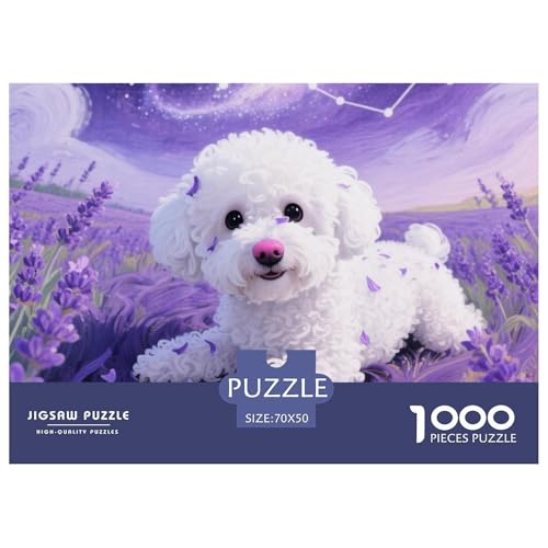 Poodle Puzzle 1000 Teile Premium Quality Erwachsene Kinder Animal Premium Quality Klassische Lernspiel 70x50cm/1000pcs Poodle Puzzle 1000 Teile Premium Quality Erwachsene Kinder Animal Premium Quality Klassische Lernspiel 70x50cm/1000pcs von XGASVBKWA