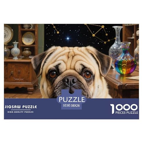 Pug 1000 Teile Puzzle Premium Quality Erwachsene Kinder Animal Herausforderung Game Klassische Lernspiel 38x26cm/1000pcs Pug 1000 Teile Puzzle Premium Quality Erwachsene Kinder Animal Herausforderung Game Klassische Lernspiel 38x26cm/1000pcs von XGASVBKWA