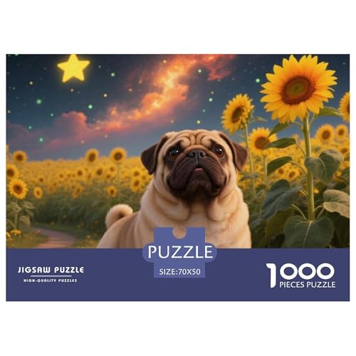 Pug 1000 Teile Puzzle Premium Quality Erwachsene Kinder Animal Herausforderung Game Klassische Lernspiel 70x50cm/1000pcs Pug 1000 Teile Puzzle Premium Quality Erwachsene Kinder Animal Herausforderung Game Klassische Lernspiel 70x50cm/1000pcs von XGASVBKWA
