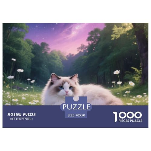 Ragdoll 1000 Teile Erwachsene Puzzle Premium Quality Erwachsene Kinder Animal Home Dekoration Klassische Lernspiel 70x50cm/1000pcs Ragdoll 1000 Teile Erwachsene Puzzle Premium Quality Erwachsene Kinder Animal Home Dekoration Klassische Lernspiel 70x50cm/1000pcs von XGASVBKWA