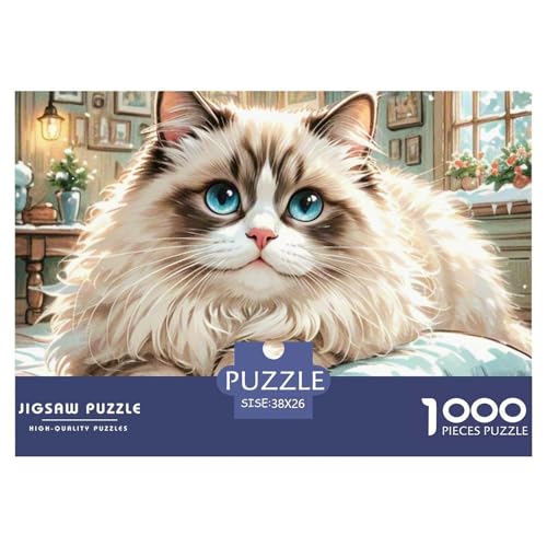 Ragdoll 1000 Teile Puzzle Premium Quality Erwachsene Kinder Animal Herausforderung Game Klassische Lernspiel 38x26cm/1000pcs Ragdoll 1000 Teile Puzzle Premium Quality Erwachsene Kinder Animal Herausforderung Game Klassische Lernspiel 38x26cm/1000pcs von XGASVBKWA