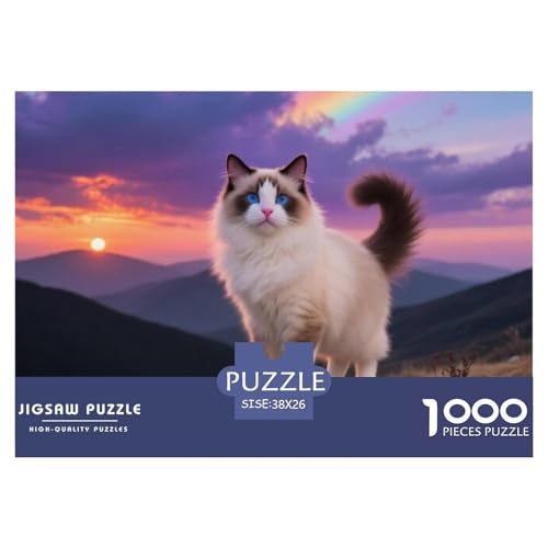 Ragdoll 1000 Teile Puzzle Premium Quality Erwachsene Kinder Animal Herausforderung Game Klassische Lernspiel 38x26cm/1000pcs Ragdoll 1000 Teile Puzzle Premium Quality Erwachsene Kinder Animal Herausforderung Game Klassische Lernspiel 38x26cm/1000pcs von XGASVBKWA