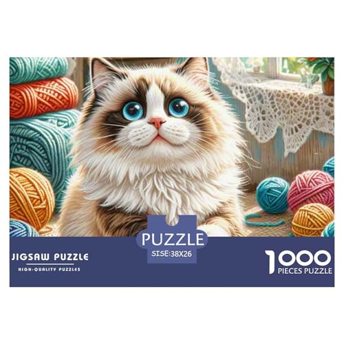 Ragdoll 1000 Teile Puzzle Premium Quality Erwachsene Kinder Animal Premium Quality Impossible Game 38x26cm/1000pcs Ragdoll 1000 Teile Puzzle Premium Quality Erwachsene Kinder Animal Premium Quality Impossible Game 38x26cm/1000pcs von XGASVBKWA