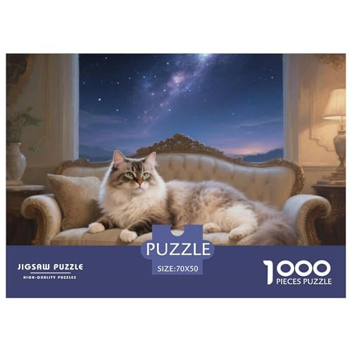 Ragdoll 1000 Teile Puzzle Premium Quality Erwachsene Kinder Animal Premium Quality Klassische Lernspiel 70x50cm/1000pcs Ragdoll 1000 Teile Puzzle Premium Quality Erwachsene Kinder Animal Premium Quality Klassische Lernspiel 70x50cm/1000pcs von XGASVBKWA
