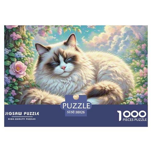 Ragdoll 1000 Teile Puzzle Premium Quality Herausforderung Spielzeug Animal Herausforderung Game Klassische Lernspiel 38x26cm/1000pcs Ragdoll 1000 Teile Puzzle Premium Quality Herausforderung Spielzeug Animal Herausforderung Game Klassische Lernspiel 38x26cm/1000pcs von XGASVBKWA