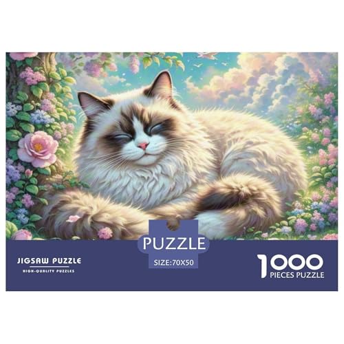 Ragdoll 1000 Teile Puzzle Premium Quality Herausforderung Spielzeug Animal Herausforderung Game Klassische Lernspiel 70x50cm/1000pcs Ragdoll 1000 Teile Puzzle Premium Quality Herausforderung Spielzeug Animal Herausforderung Game Klassische Lernspiel 70x50cm/1000pcs von XGASVBKWA