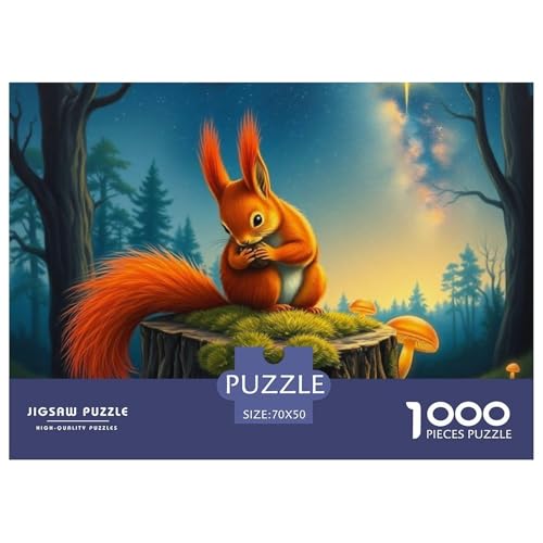 Red Eichhörnchen Puzzle 1000 Teile Premium Quality Erwachsene Kinder Animal Premium Quality Klassische Lernspiel 70x50cm/1000pcs Red Eichhörnchen Puzzle 1000 Teile Premium Quality Erwachsene Kinder Animal Premium Quality Klassische Lernspiel 70x50cm/1000pcs von XGASVBKWA