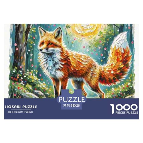 Red Fuchs Puzzle 1000 Teile Premium Quality Erwachsene Kinder Animal Herausforderung Game Klassische Lernspiel 38x26cm/1000pcs Red Fuchs Puzzle 1000 Teile Premium Quality Erwachsene Kinder Animal Herausforderung Game Klassische Lernspiel 38x26cm/1000pcs von XGASVBKWA
