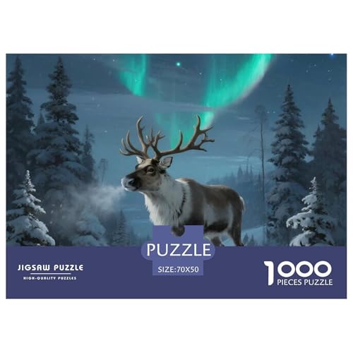 Rentiere Puzzle 1000 Teile Premium Quality Erwachsene Kinder Animal Premium Quality Klassische Lernspiel 70x50cm/1000pcs Rentiere Puzzle 1000 Teile Premium Quality Erwachsene Kinder Animal Premium Quality Klassische Lernspiel 70x50cm/1000pcs von XGASVBKWA