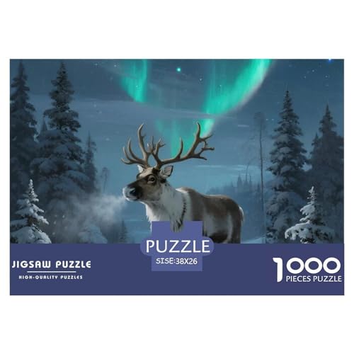 Rentiere Puzzle 1000 Teile Premium Quality Lernspiel Animal Premium Quality Impossible Game 38x26cm/1000pcs Rentiere Puzzle 1000 Teile Premium Quality Lernspiel Animal Premium Quality Impossible Game 38x26cm/1000pcs von XGASVBKWA