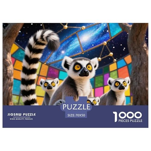 Ringschwanz Lemur 1000 Teile Erwachsene Puzzle Premium Quality Erwachsene Kinder Animal Home Dekoration Klassische Lernspiel 70x50cm/1000pcs Ringschwanz Lemur 1000 Teile Erwachsene Puzzle Premium Quality Erwachsene Kinder Animal Home Dekoration Klassische Lernspiel 70x50cm/1000pcs von XGASVBKWA