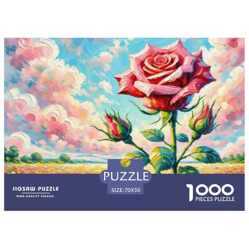 Rose 1000 Teile Puzzle Kinder Geschenk Lernspiel Plant Premium Quality Impossible Game 70x50cm/1000pcs Rose 1000 Teile Puzzle Kinder Geschenk Lernspiel Plant Premium Quality Impossible Game 70x50cm/1000pcs von XGASVBKWA
