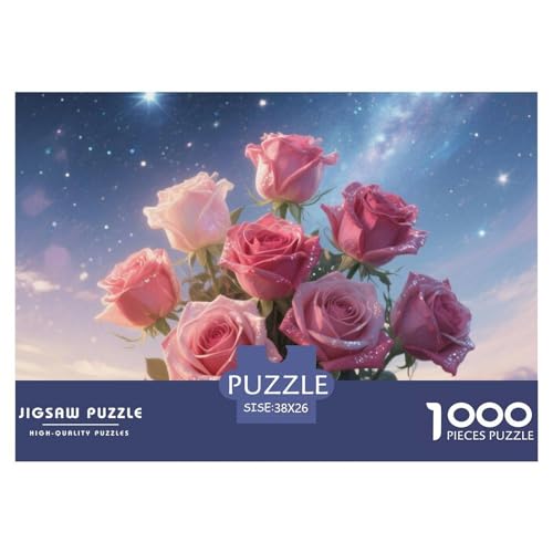 Rose 1000 Teile Puzzle Premium Quality Erwachsene Kinder Plant Herausforderung Game Klassische Lernspiel 38x26cm/1000pcs Rose 1000 Teile Puzzle Premium Quality Erwachsene Kinder Plant Herausforderung Game Klassische Lernspiel 38x26cm/1000pcs von XGASVBKWA