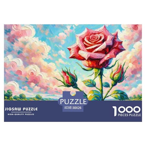 Rose 1000 Teile Puzzle Premium Quality Erwachsene Kinder Plant Home Dekoration Impossible Game 38x26cm/1000pcs Rose 1000 Teile Puzzle Premium Quality Erwachsene Kinder Plant Home Dekoration Impossible Game 38x26cm/1000pcs von XGASVBKWA