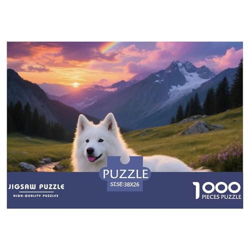 Samoed 1000 Teile Puzzle Home Dekoration Erwachsene Kinder Animal Herausforderung Game Impossible 38x26cm/1000pcs Samoed 1000 Teile Puzzle Home Dekoration Erwachsene Kinder Animal Herausforderung Game Impossible 38x26cm/1000pcs von XGASVBKWA