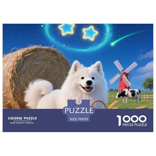 Samoje Puzzle 1000 Teile Premium Quality Erwachsene Kinder Animal Herausforderung Game Impossible Game 70x50cm/1000pcs Samoje Puzzle 1000 Teile Premium Quality Erwachsene Kinder Animal Herausforderung Game Impossible Game 70x50cm/1000pcs von XGASVBKWA