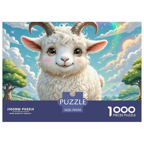 Schafe 1000 Teile Puzzle Premium Quality Erwachsene Kinder Animal Herausforderung Game Klassische Lernspiel 70x50cm/1000pcs Schafe 1000 Teile Puzzle Premium Quality Erwachsene Kinder Animal Herausforderung Game Klassische Lernspiel 70x50cm/1000pcs von XGASVBKWA