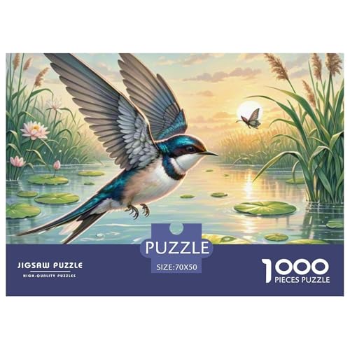 Schlucken 1000 Teile Puzzle Home Dekoration Erwachsene Kinder Animal Herausforderung Game Impossible 70x50cm/1000pcs von XGASVBKWA