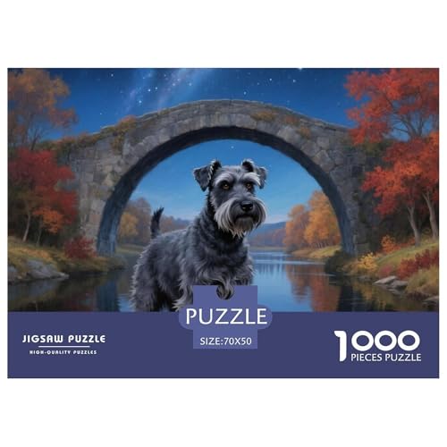 Schnauzer 1000 Teile Puzzle Premium Quality Erwachsene Kinder Animal Premium Quality Klassische Lernspiel 70x50cm/1000pcs Schnauzer 1000 Teile Puzzle Premium Quality Erwachsene Kinder Animal Premium Quality Klassische Lernspiel 70x50cm/1000pcs von XGASVBKWA