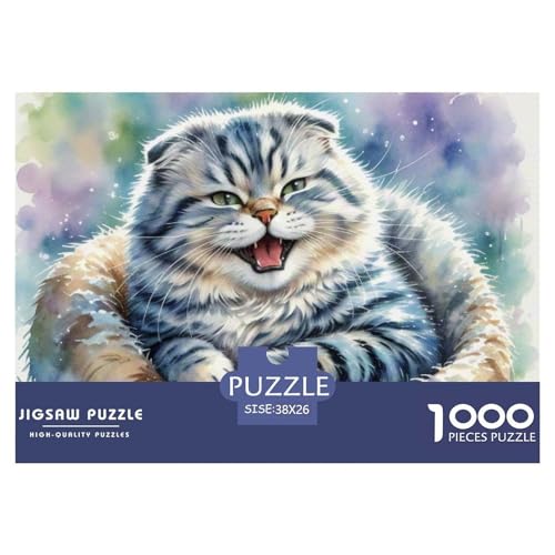 Schottische Falte 1000 Teile Puzzle Premium Quality Erwachsene Kinder Animal Home Dekoration Impossible Game 38x26cm/1000pcs Schottische Falte 1000 Teile Puzzle Premium Quality Erwachsene Kinder Animal Home Dekoration Impossible Game 38x26cm/1000pcs von XGASVBKWA
