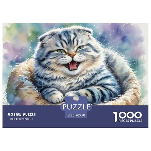 Schottische Falte 1000 Teile Puzzle Premium Quality Erwachsene Kinder Animal Home Dekoration Impossible Game 70x50cm/1000pcs Schottische Falte 1000 Teile Puzzle Premium Quality Erwachsene Kinder Animal Home Dekoration Impossible Game 70x50cm/1000pcs von XGASVBKWA