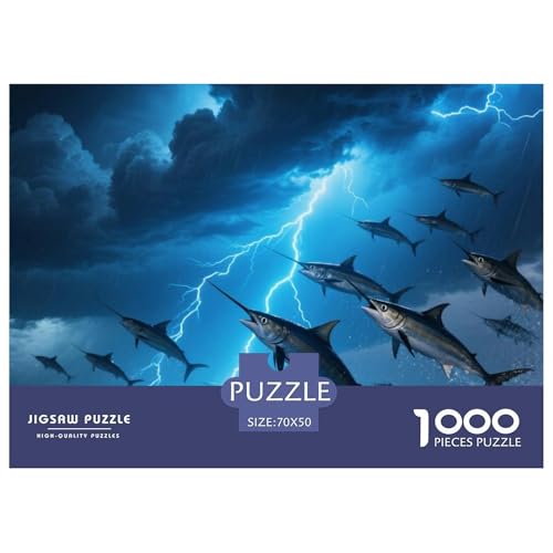 Schwertfisch 1000 Teile Erwachsene Puzzle Premium Quality Erwachsene Kinder Animal Herausforderung Game Impossible Game 70x50cm/1000pcs Schwertfisch 1000 Teile Erwachsene Puzzle Premium Quality Erwachsene Kinder Animal Herausforderung Game Impossible Game 70x50cm/1000pcs von XGASVBKWA