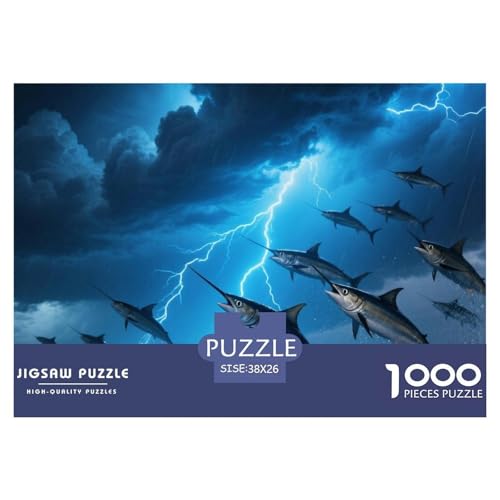 Schwertfisch 1000 Teile Puzzle Premium Quality Erwachsene Kinder Animal Home Dekoration Impossible Game 38x26cm/1000pcs Schwertfisch 1000 Teile Puzzle Premium Quality Erwachsene Kinder Animal Home Dekoration Impossible Game 38x26cm/1000pcs von XGASVBKWA