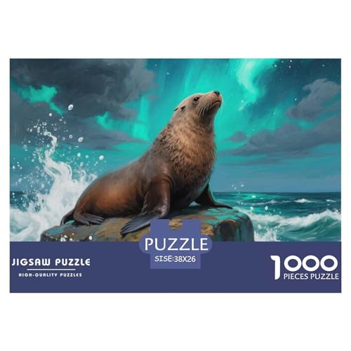Sea Löwen 1000 Teile Puzzle Premium Quality Erwachsene Kinder Animal Herausforderung Game Impossible 38x26cm/1000pcs Sea Löwen 1000 Teile Puzzle Premium Quality Erwachsene Kinder Animal Herausforderung Game Impossible 38x26cm/1000pcs von XGASVBKWA