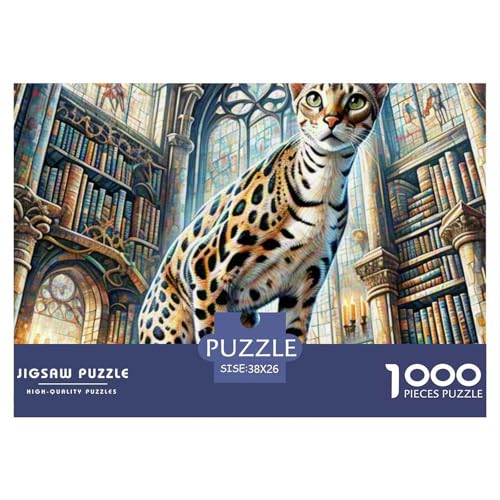 Serval 1000 Teile Puzzle Home Dekoration Erwachsene Kinder Animal Herausforderung Game Klassische Lernspiel 38x26cm/1000pcs Serval 1000 Teile Puzzle Home Dekoration Erwachsene Kinder Animal Herausforderung Game Klassische Lernspiel 38x26cm/1000pcs von XGASVBKWA