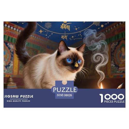Siamisches Kätzchen Puzzle 1000 Teile Premium Quality Erwachsene Kinder Animal Premium Quality Impossible Game 38x26cm/1000pcs Siamisches Kätzchen Puzzle 1000 Teile Premium Quality Erwachsene Kinder Animal Premium Quality Impossible Game 38x26cm/1000pcs von XGASVBKWA