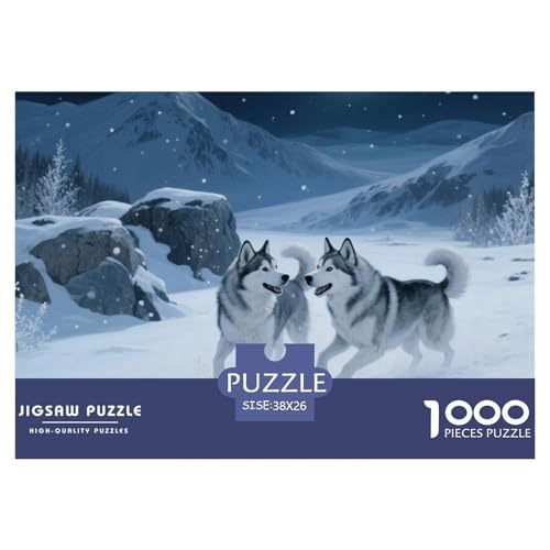 SibIrischer Husky 1000 Teile Erwachsene Puzzle Premium Quality Erwachsene Kinder Animal Home Dekoration Klassische Lernspiel 38x26cm/1000pcs SibIrischer Husky 1000 Teile Erwachsene Puzzle Premium Quality Erwachsene Kinder Animal Home Dekoration Klassische Lernspiel 38x26cm/1000pcs von XGASVBKWA