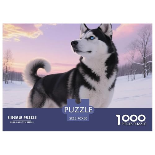 SibIrischer Husky 1000 Teile Erwachsene Puzzle Premium Quality Erwachsene Kinder Animal Home Dekoration Klassische Lernspiel 70x50cm/1000pcs SibIrischer Husky 1000 Teile Erwachsene Puzzle Premium Quality Erwachsene Kinder Animal Home Dekoration Klassische Lernspiel 70x50cm/1000pcs von XGASVBKWA