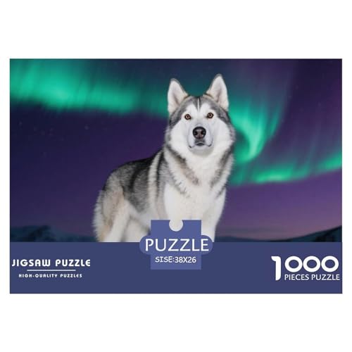 SibIrischer Husky 1000 Teile Puzzle Home Dekoration Erwachsene Kinder Animal Premium Quality Impossible 38x26cm/1000pcs SibIrischer Husky 1000 Teile Puzzle Home Dekoration Erwachsene Kinder Animal Premium Quality Impossible 38x26cm/1000pcs von XGASVBKWA