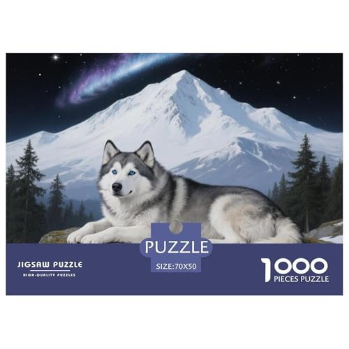 SibIrischer Husky 1000 Teile Puzzle Premium Quality Erwachsene Kinder Animal Herausforderung Game Klassische Lernspiel 70x50cm/1000pcs SibIrischer Husky 1000 Teile Puzzle Premium Quality Erwachsene Kinder Animal Herausforderung Game Klassische Lernspiel 70x50cm/1000pcs von XGASVBKWA