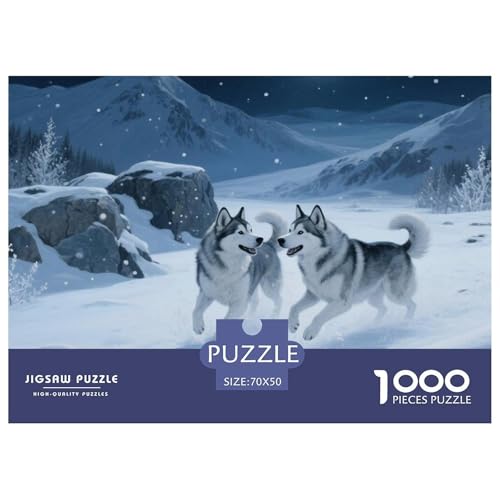SibIrischer Husky Puzzle 1000 Teile Premium Quality Erwachsene Kinder Animal Premium Quality Klassische Lernspiel 70x50cm/1000pcs SibIrischer Husky Puzzle 1000 Teile Premium Quality Erwachsene Kinder Animal Premium Quality Klassische Lernspiel 70x50cm/1000pcs von XGASVBKWA