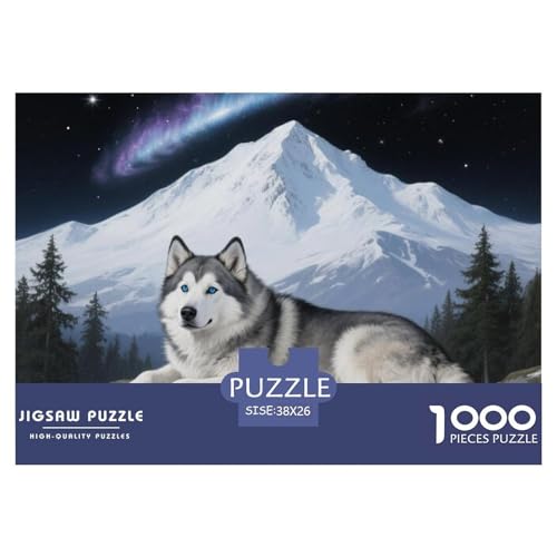 SibIrischer Husky Puzzle 1000 Teile Premium Quality Lernspiel Animal Home Dekoration Klassische Lernspiel 38x26cm/1000pcs SibIrischer Husky Puzzle 1000 Teile Premium Quality Lernspiel Animal Home Dekoration Klassische Lernspiel 38x26cm/1000pcs von XGASVBKWA