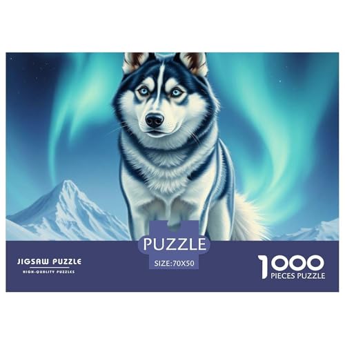 SibIrischer Husky Puzzle 1000 Teile Premium Quality Lernspiel Animal Home Dekoration Klassische Lernspiel 70x50cm/1000pcs SibIrischer Husky Puzzle 1000 Teile Premium Quality Lernspiel Animal Home Dekoration Klassische Lernspiel 70x50cm/1000pcs von XGASVBKWA