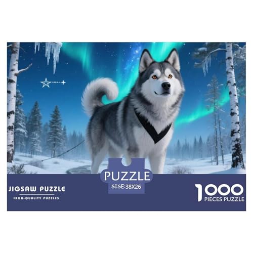 SibIrischer Husky Puzzle 1000 Teile Premium Quality Lernspiel Animal Premium Quality Impossible Game 38x26cm/1000pcs SibIrischer Husky Puzzle 1000 Teile Premium Quality Lernspiel Animal Premium Quality Impossible Game 38x26cm/1000pcs von XGASVBKWA