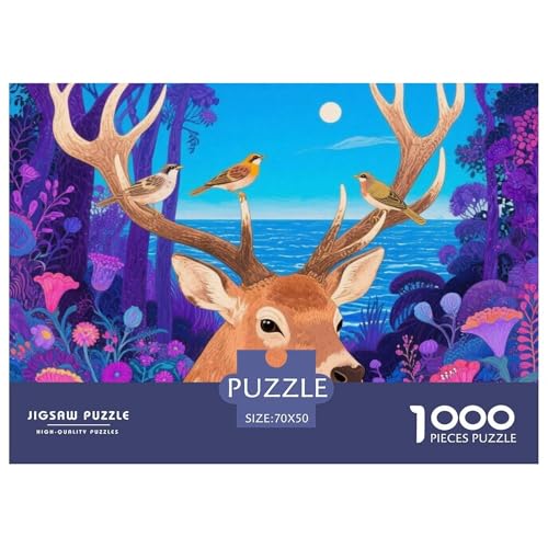 Sika Hirsch 1000 Teile Erwachsene Puzzle Premium Quality Erwachsene Kinder Animal Home Dekoration Klassische Lernspiel 70x50cm/1000pcs Sika Hirsch 1000 Teile Erwachsene Puzzle Premium Quality Erwachsene Kinder Animal Home Dekoration Klassische Lernspiel 70x50cm/1000pcs von XGASVBKWA