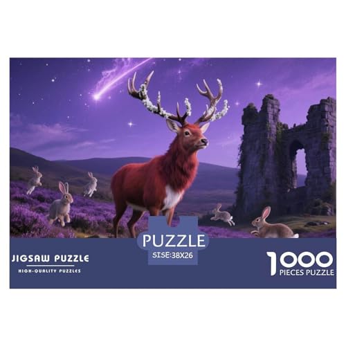 Sika Hirsch 1000 Teile Puzzle Premium Quality Erwachsene Kinder Animal Herausforderung Game Klassische Lernspiel 38x26cm/1000pcs Sika Hirsch 1000 Teile Puzzle Premium Quality Erwachsene Kinder Animal Herausforderung Game Klassische Lernspiel 38x26cm/1000pcs von XGASVBKWA