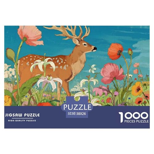 Sika Hirsch 1000 Teile Puzzle Premium Quality Erwachsene Kinder Animal Premium Quality Klassische Lernspiel 38x26cm/1000pcs Sika Hirsch 1000 Teile Puzzle Premium Quality Erwachsene Kinder Animal Premium Quality Klassische Lernspiel 38x26cm/1000pcs von XGASVBKWA