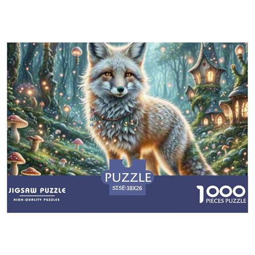 Silver Fuchs 1000 Teile Puzzle Premium Quality Erwachsene Kinder Animal Home Dekoration Impossible Game 38x26cm/1000pcs Silver Fuchs 1000 Teile Puzzle Premium Quality Erwachsene Kinder Animal Home Dekoration Impossible Game 38x26cm/1000pcs von XGASVBKWA