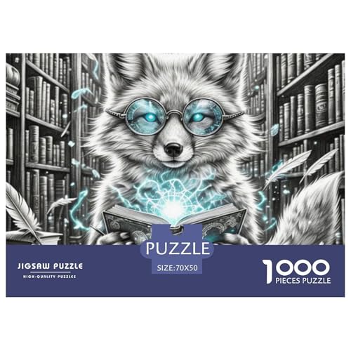 Silver Fuchs 1000 Teile Puzzle Premium Quality Herausforderung Spielzeug Animal Herausforderung Game Klassische Lernspiel 70x50cm/1000pcs Silver Fuchs 1000 Teile Puzzle Premium Quality Herausforderung Spielzeug Animal Herausforderung Game Klassische Lernspiel 70x50cm/1000pcs von XGASVBKWA