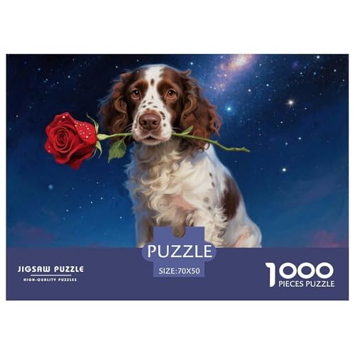 Springer Spaniel 1000 Teile Puzzle Premium Quality Erwachsene Kinder Animal Herausforderung Game Klassische Lernspiel 70x50cm/1000pcs Springer Spaniel 1000 Teile Puzzle Premium Quality Erwachsene Kinder Animal Herausforderung Game Klassische Lernspiel 70x50cm/1000pcs von XGASVBKWA