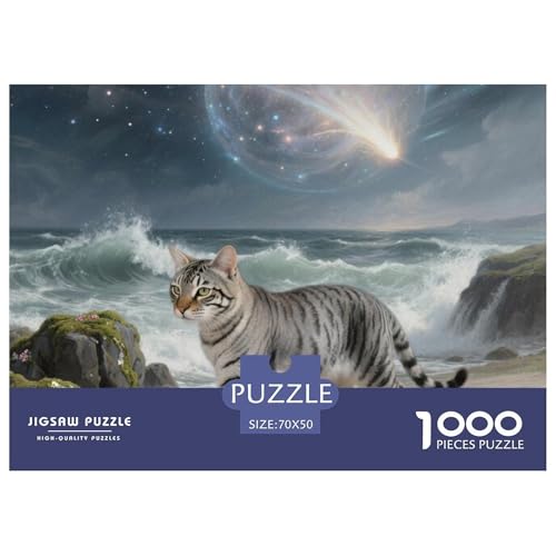 Tabby Katze 1000 Teile Puzzle Kinder Geschenk Lernspiel Animal Premium Quality Impossible Game 70x50cm/1000pcs Tabby Katze 1000 Teile Puzzle Kinder Geschenk Lernspiel Animal Premium Quality Impossible Game 70x50cm/1000pcs von XGASVBKWA